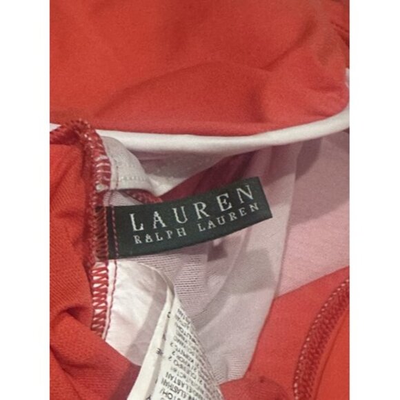 Ralph Lauren Ruffled One-Piece Swimsuit Sz 14 Underwire Suplice Slimming Ruched - Picture 5 of 9